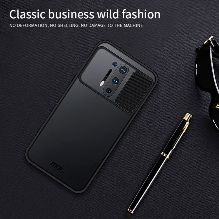 For OnePlus 8 Pro MOFI Xing Dun Series Translucent Frosted PC + TPU Privacy Anti-glare Shockproof All-inclusive Protective Case(Black)