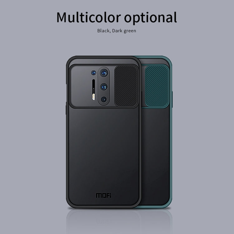 For OnePlus 8 Pro MOFI Xing Dun Series Translucent Frosted PC + TPU Privacy Anti-glare Shockproof All-inclusive Protective Case(Black)