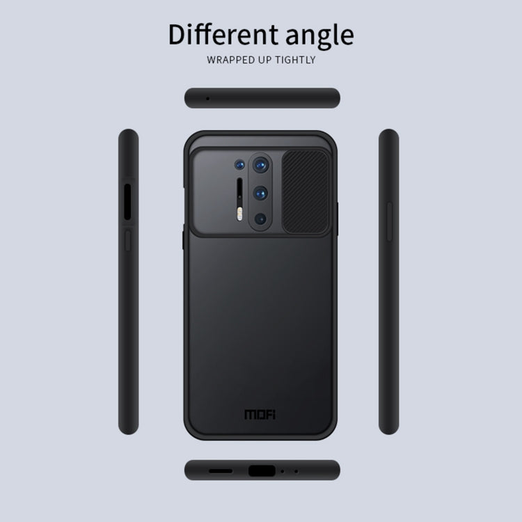 For OnePlus 8 Pro MOFI Xing Dun Series Translucent Frosted PC + TPU Privacy Anti-glare Shockproof All-inclusive Protective Case(Black)