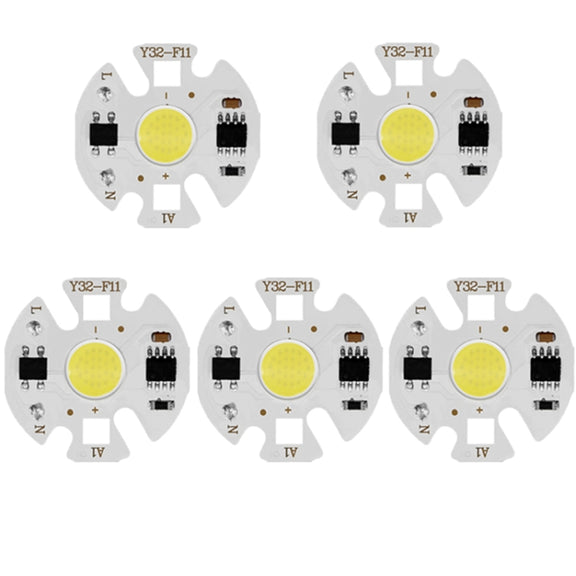 10 PCS COB LED Light Chip AC 220V LED Bulb Light Intelligent IC Driver Bulb Light DIY Spotlight Downlight Chip Outdoor Flood Light(10W(Cold White))