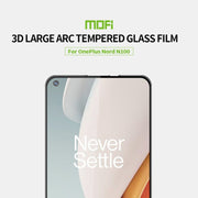 For OnePlus Nord N100 MOFI 9H 3D Explosion-proof Curved Screen Tempered Glass Film