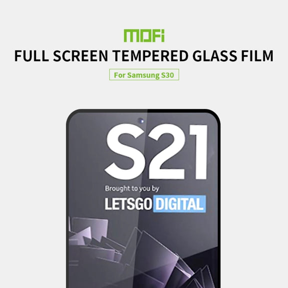 For Samsung Galaxy S21 5G MOFI 9H 2.5D Full Screen Tempered Glass Film(Black)