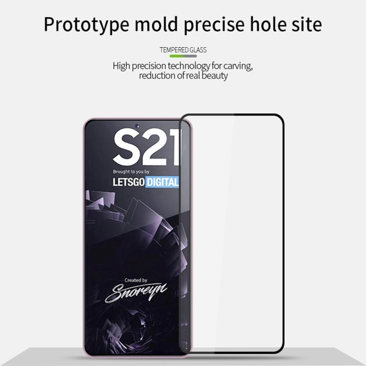 For Samsung Galaxy S21 5G MOFI 9H 2.5D Full Screen Tempered Glass Film(Black)