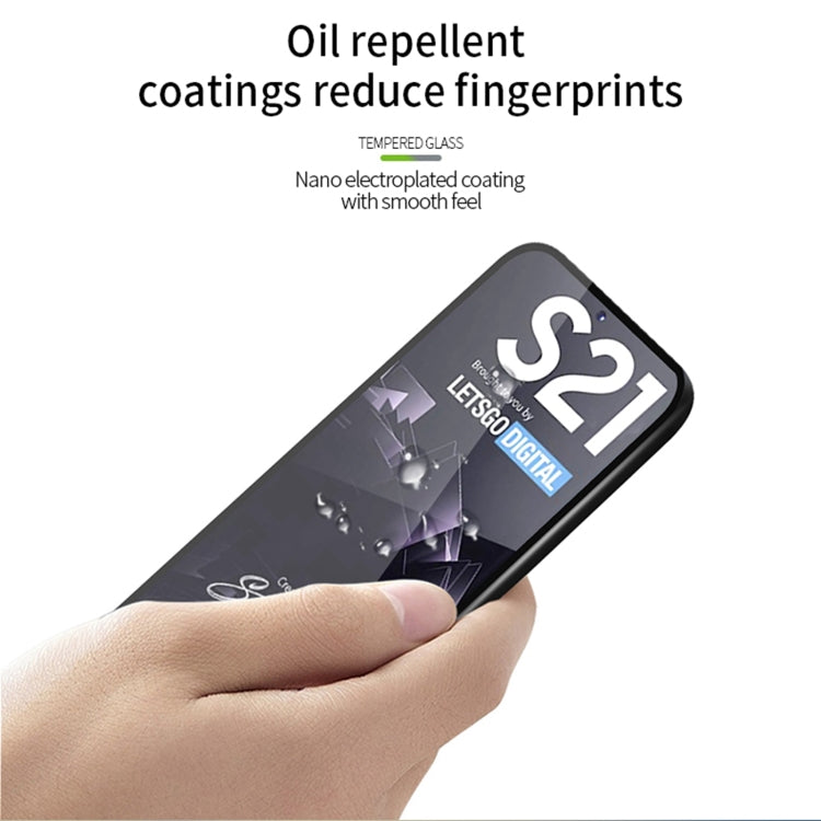 For Samsung Galaxy S21 5G MOFI 9H 2.5D Full Screen Tempered Glass Film(Black)
