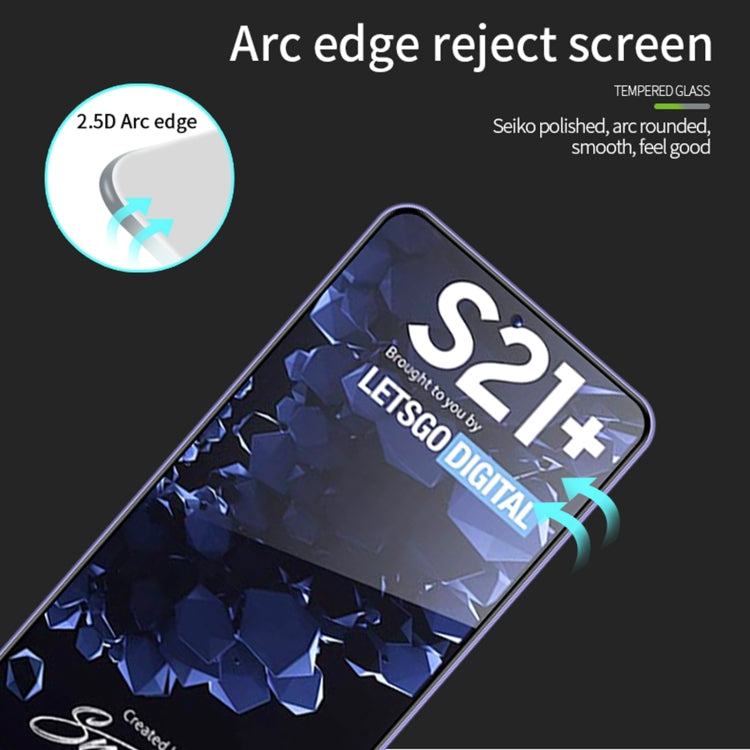 For Samsung Galaxy S21+ 5G MOFI 9H 2.5D Full Screen Tempered Glass Film(Black)