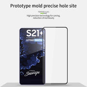 For Samsung Galaxy S21+ 5G MOFI 9H 2.5D Full Screen Tempered Glass Film(Black)