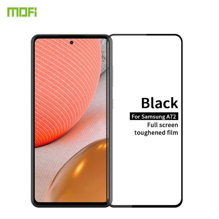 For Samsung Galaxy A72 5G / 4G MOFI 9H 2.5D Full Screen Tempered Glass Film(Black)