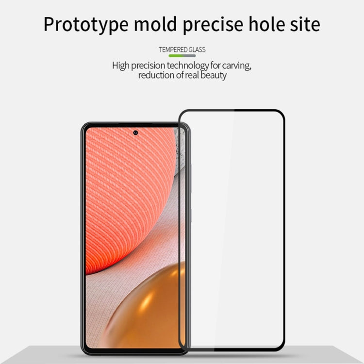 For Samsung Galaxy A72 5G / 4G MOFI 9H 2.5D Full Screen Tempered Glass Film(Black)