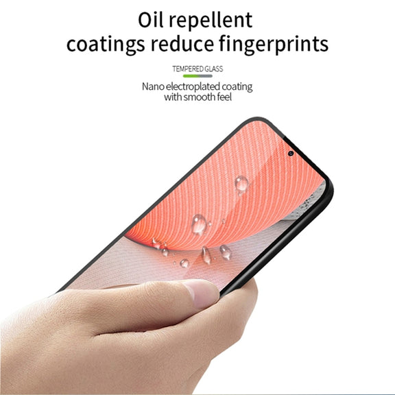 For Samsung Galaxy A72 5G / 4G MOFI 9H 2.5D Full Screen Tempered Glass Film(Black)