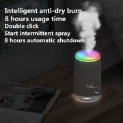 Concise Fish Pattern Mini Home Mute Bedroom Student Dormitory Office Portable USB Wireless Durable Humidifier(Green)