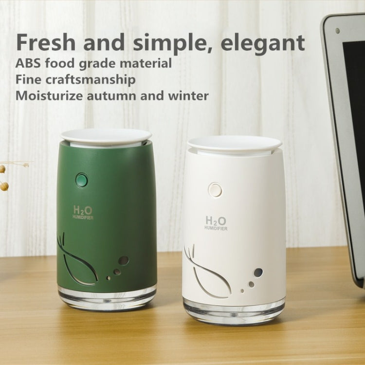 Concise Fish Pattern Mini Home Mute Bedroom Student Dormitory Office Portable USB Wireless Durable Humidifier(Red)