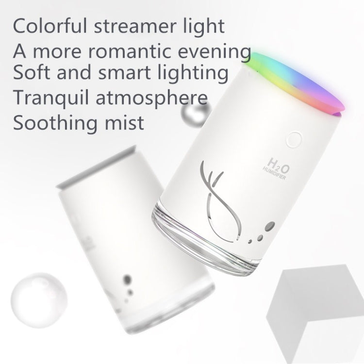 Concise Fish Pattern Mini Home Mute Bedroom Student Dormitory Office Portable USB Wireless Durable Humidifier(Green)