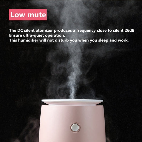 Concise Fish Pattern Mini Home Mute Bedroom Student Dormitory Office Portable USB Wireless Durable Humidifier(Green)