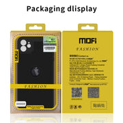 For iPhone 12 mini MOFi Honeycomb Texture Breathable PC Shockproof Protective Back Cover Case (Gold)