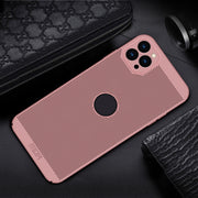 For iPhone 12 Pro MOFi Honeycomb Texture Breathable PC Shockproof Protective Back Cover Case(Rose Gold)