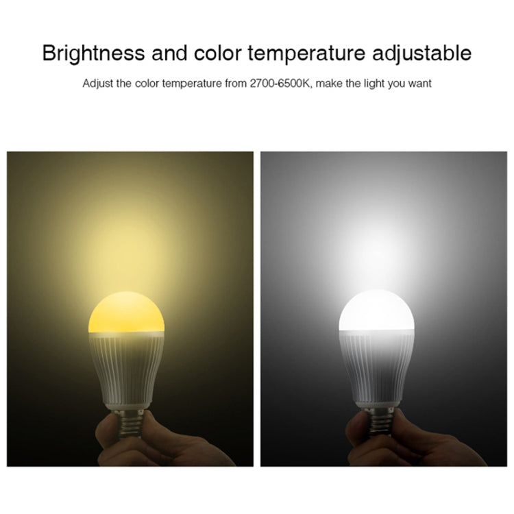 FUT019 9W Dual White LED Bulb 2.4GHZ RF Controllable Wifi Enabled CCT Adjustable Brightness Dimming E26/E27