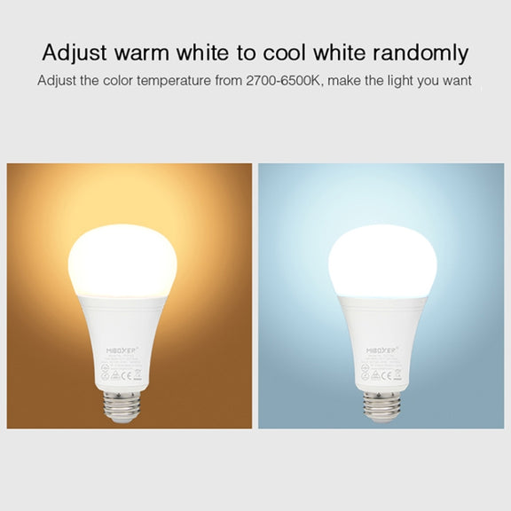 FUT105 12W RGB + CCT LED Bulb Light E27 Indoor Light 2.4G Remote Smart Phone APP Control Bedroom Living Room AC100~240V