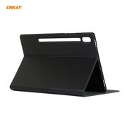 For Samsung Galaxy Tab S8 / Galaxy Tab S7 11.0 T870 / T875 ENKAY Horizontal Flip PU Leather + TPU Smart Case with Holder & Sleep / Wake-up Function(Black)