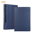 For Samsung Galaxy Tab S8 / Galaxy Tab S7 11.0 T870 / T875 ENKAY Horizontal Flip PU Leather + TPU Smart Case with Holder & Sleep / Wake-up Function(Dark Blue) - free shipping - PMc TechLife - Order now!