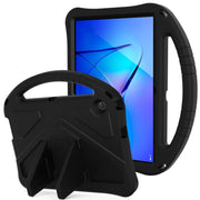 For Huawei MediaPad T3 10 EVA Flat Anti Falling Protective Case Shell with Holder(Black)