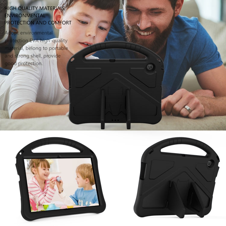 For Huawei MediaPad T3 10 EVA Flat Anti Falling Protective Case Shell with Holder(Black)