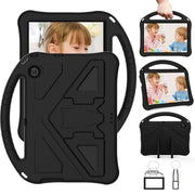 For Huawei MediaPad T3 10 EVA Flat Anti Falling Protective Case Shell with Holder(Black)