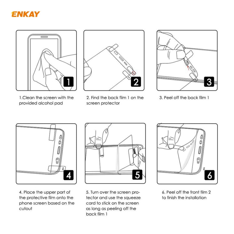 For Samsung Galaxy S21 5G ENKAY Hat-Prince 0.1mm 3D Full Screen Protector Explosion-proof Hydrogel Film