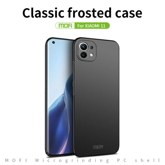 For Xiaomi Mi 11 MOFI Frosted PC Ultra-thin Hard Case(Black)