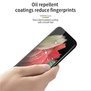 For Samsung Galaxy S21 Ultra 5G MOFI 9H 3D Explosion Proof Hot Bending Full Screen Covered Tempered Glass Film(Black)