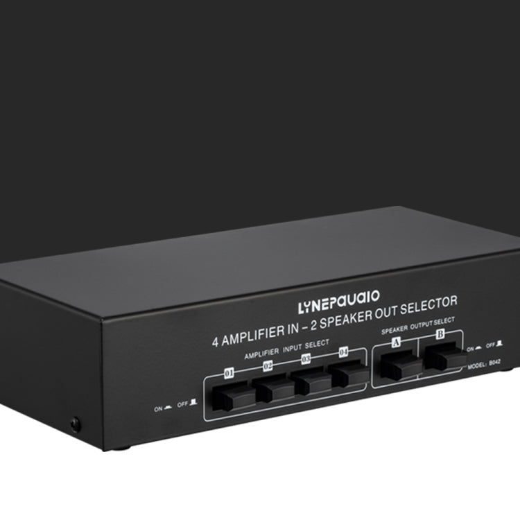 4 Input 2 Output Power Amplifier And Speaker Switcher Speaker Switch Splitter Comparator 300W Per Channel Without Loss Of Sound Quality