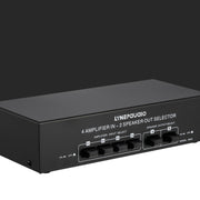 4 Input 2 Output Power Amplifier And Speaker Switcher Speaker Switch Splitter Comparator 300W Per Channel Without Loss Of Sound Quality