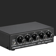 3-Channel Mixer Front Stereo Amplifier High / Mid / Bass Adjuster, USB 5V Power Supply, US Plug