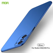 For Xiaomi Redmi K40 / K40 Pro MOFI Frosted PC Ultra-thin Hard Case(Blue)