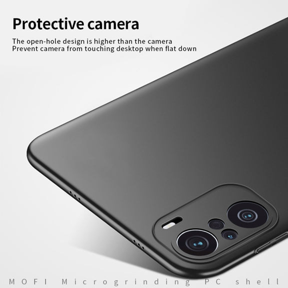 For Xiaomi Redmi K40 / K40 Pro MOFI Frosted PC Ultra-thin Hard Case(Gold)