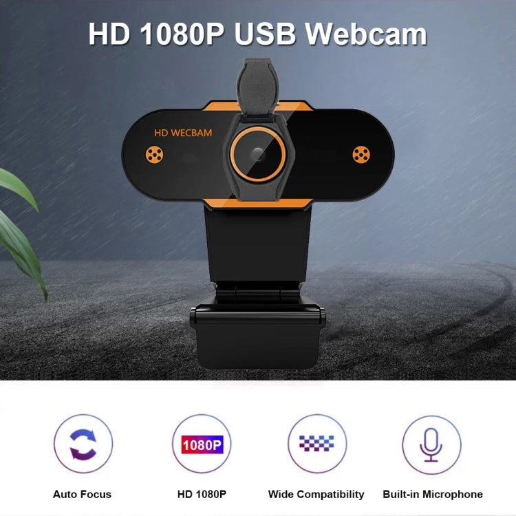 312 1080P HD USB 2.0 PC Desktop Camera Webcam with Mic, Cable Length: about 1.3m, Configuration:Regular