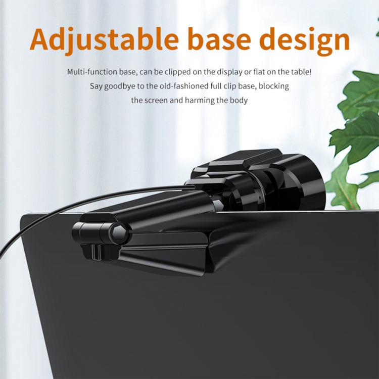 312 1080P HD USB 2.0 PC Desktop Camera Webcam with Mic, Cable Length: about 1.3m, Configuration:Regular