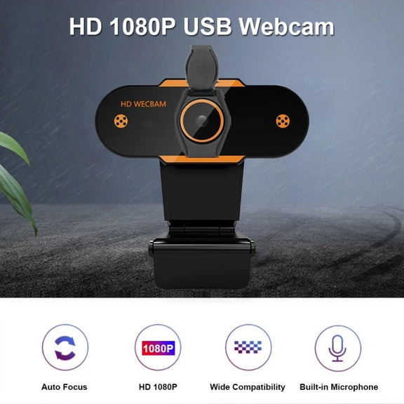 312 1080P HD USB 2.0 PC Desktop Camera Webcam with Mic, Cable Length: about 1.3m, Configuration:Regular