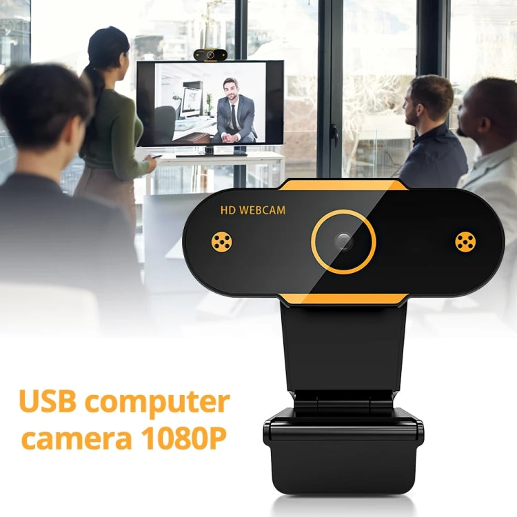 312 1080P HD USB 2.0 PC Desktop Camera Webcam with Mic, Cable Length: about 1.3m, Configuration:Regular