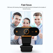 312 1080P HD USB 2.0 PC Desktop Camera Webcam with Mic, Cable Length: about 1.3m, Configuration:with Tripod