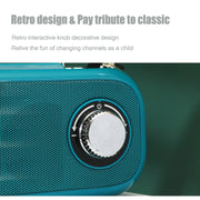 T&G TG613 TWS Solar Portable Bluetooth Speakers with LED Flashlight, Support TF Card / FM / AUX / U Disk(Dark Green)