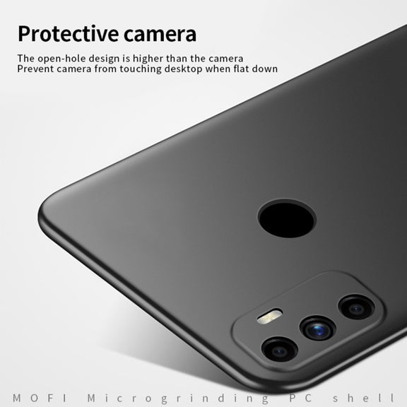 For OPPO A32 / A52 MOFI Frosted PC Ultra-thin Hard Case(Blue)