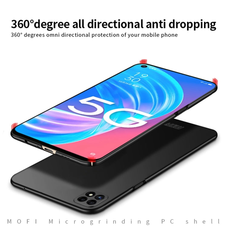 For OPPO A72 MOFI Frosted PC Ultra-thin Hard Case(Rose Gold)