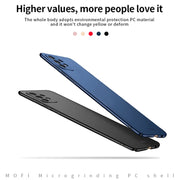 For Samsung Galaxy A72 5G / 4G MOFI Frosted PC Ultra-thin Hard Case(Black)