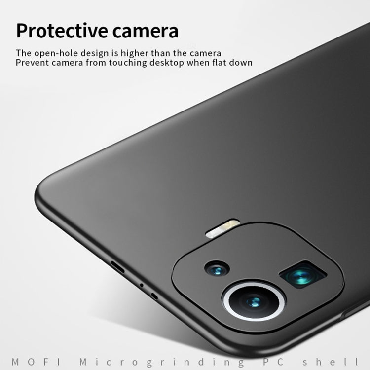 For Xiaomi Mi 11 Pro MOFI Frosted PC Ultra-thin Hard Case(Black)