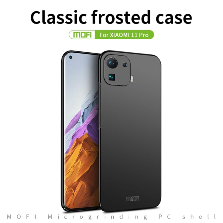 For Xiaomi Mi 11 Pro MOFI Frosted PC Ultra-thin Hard Case(Red)