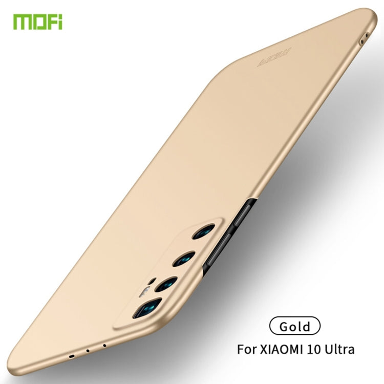 For Xiaomi Mi 10 Ultra MOFI Frosted PC Ultra-thin Hard Case(Gold)