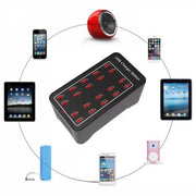100W 20 USB Ports Fast Charger Station Smart Charger, AC 110-240V, Plug Size:US Plug