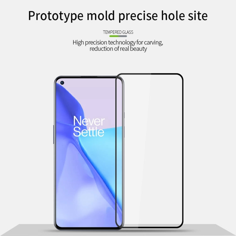 For OnePlus 9 MOFI 9H 2.5D Full Screen Tempered Glass Film(Black)