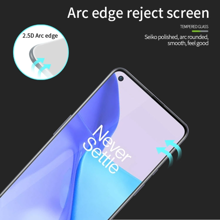 For OnePlus 9 MOFI 9H 2.5D Full Screen Tempered Glass Film(Black)