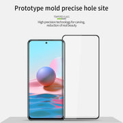 For Xiaomi Redmi Note10 MOFI 9H 3D Explosion-proof Curved Screen Tempered Glass Film(Black)
